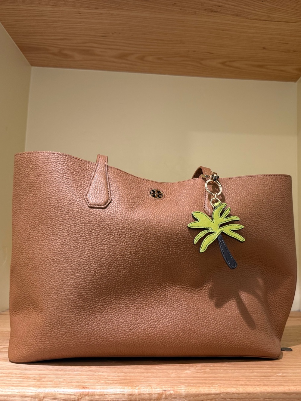 Tory Burch Brown Leather Tote Bag